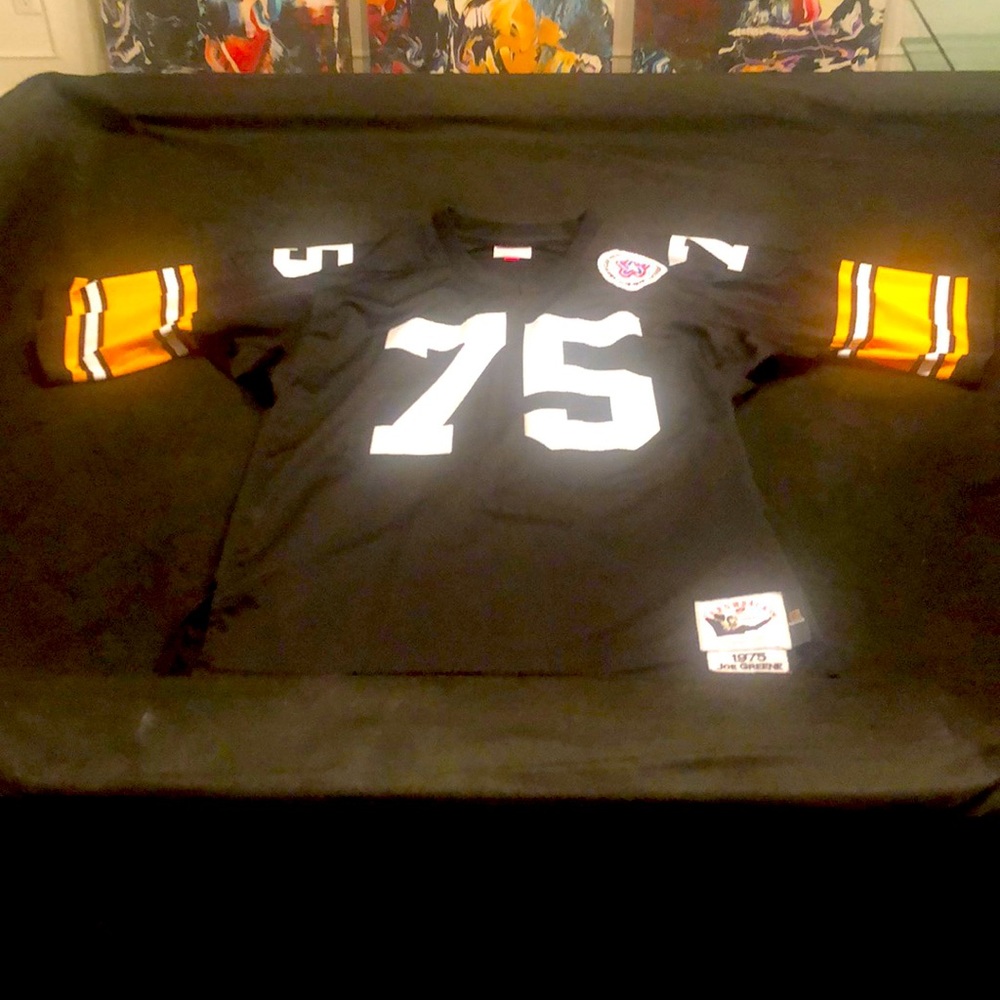Vintage Mitchell & Ness Steelers Mean Joe Green Jersey